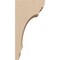 Ekena Millwork 5"W x 5"D x 10"H Wide Hughes Rough Cedar Woodgrain TimberThane Corbel, Primed Tan CORUR05X05X10HUGRCPR - alternate 4